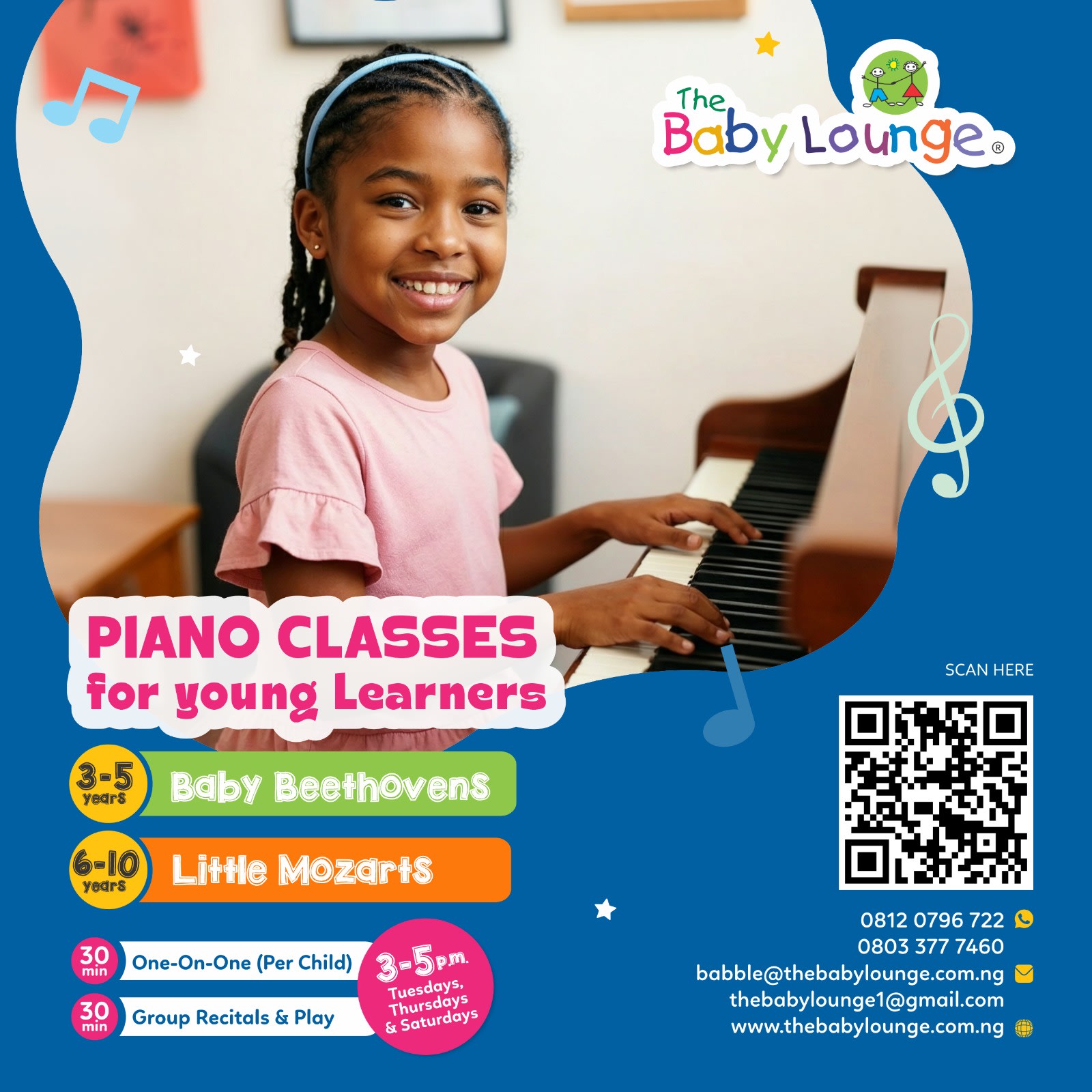 1 hour Piano Class
