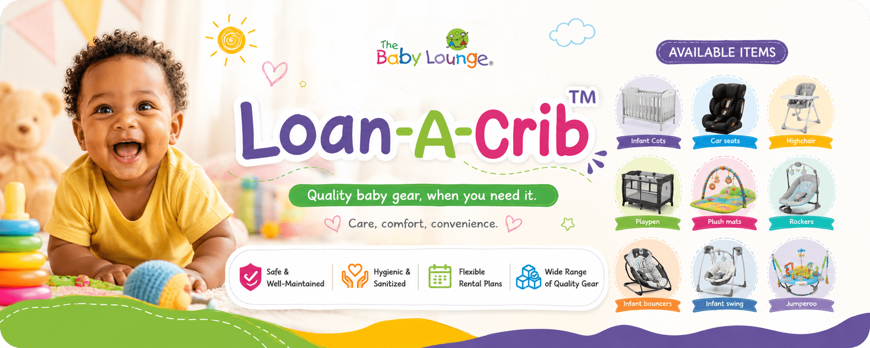 Loan-A-crib refundable caution fee