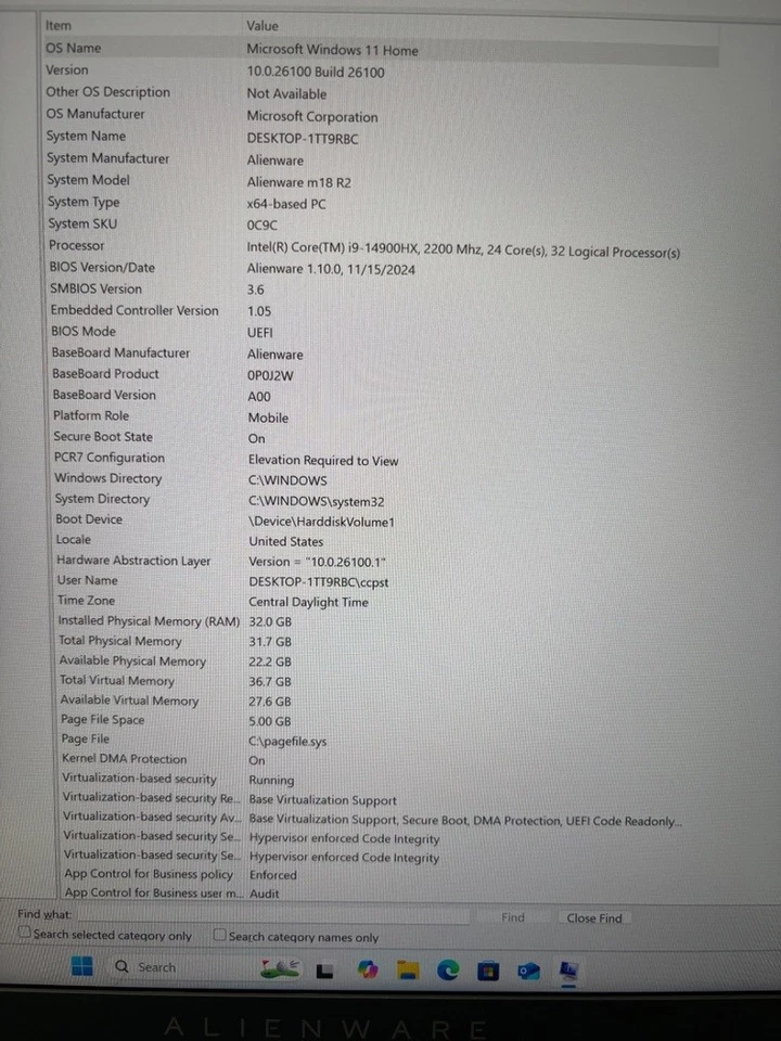 Dell Alienware m18