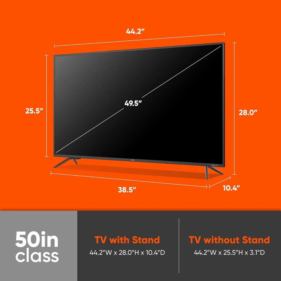 TCL 50-inch 4K Roku Smart TV