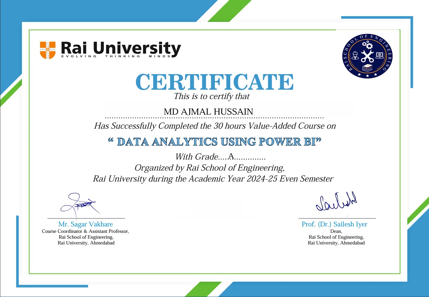 Data Analytics using Power BI Certificate