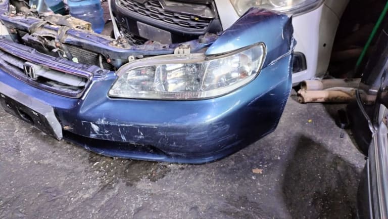 Honda Бампер передний, решетка, фары 2шт, радиатор 
