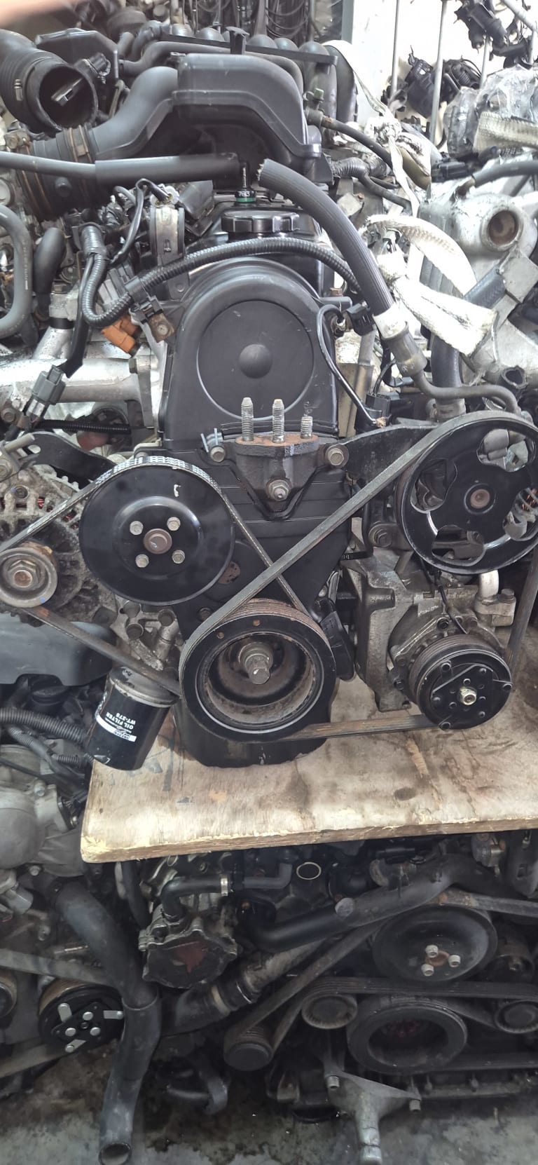 Engine + AT Mitsubishi 4G18 used in Sharjah — photo 2