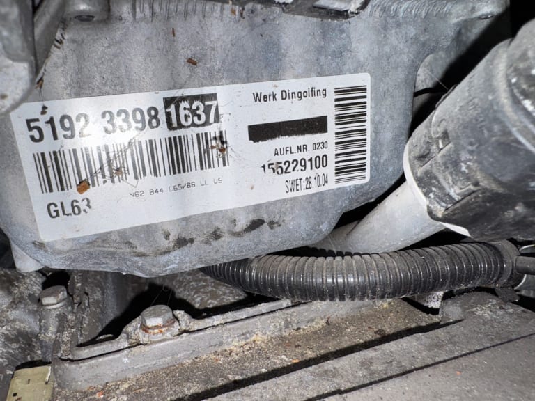 Engine + AT BMW N62B44 E65 used in Sharjah — photo 2
