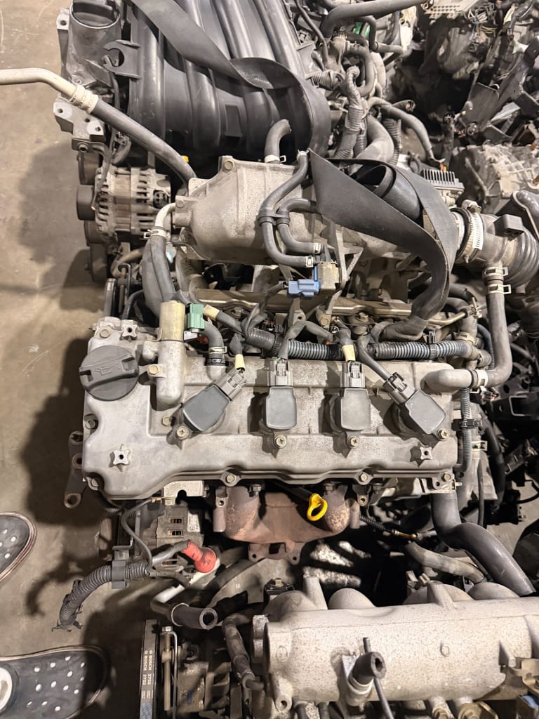 Engine + AT Nissan QG15 used in Sharjah — photo 2
