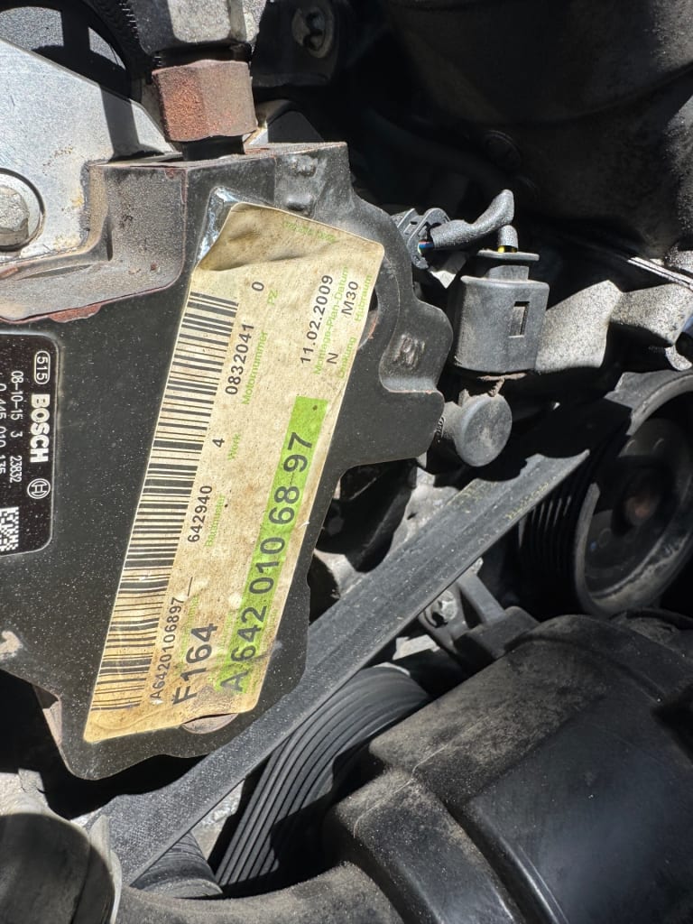 Mercedes-Benz ДВС АКПП 642.940 ML164