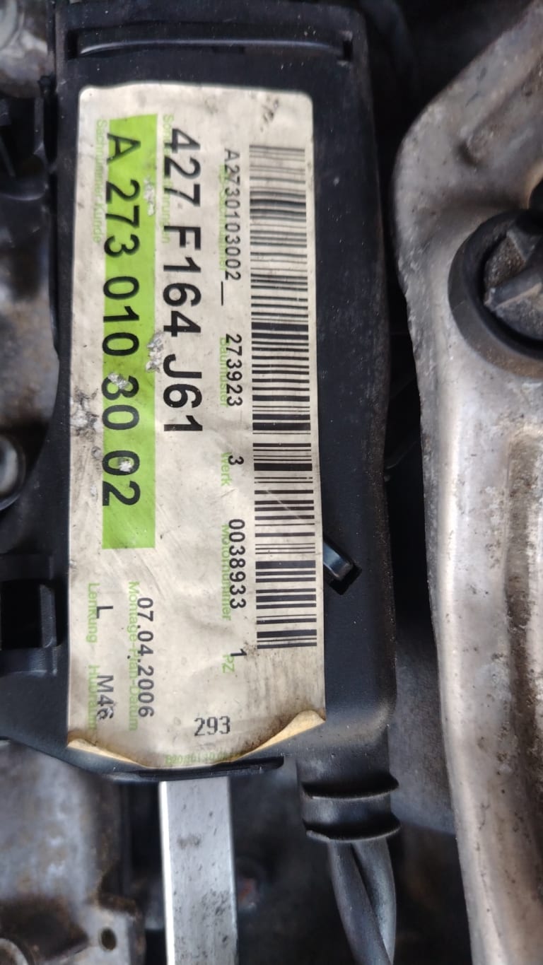 Engine + AT Mercedes-Benz 273.923 used in Sharjah — photo 2