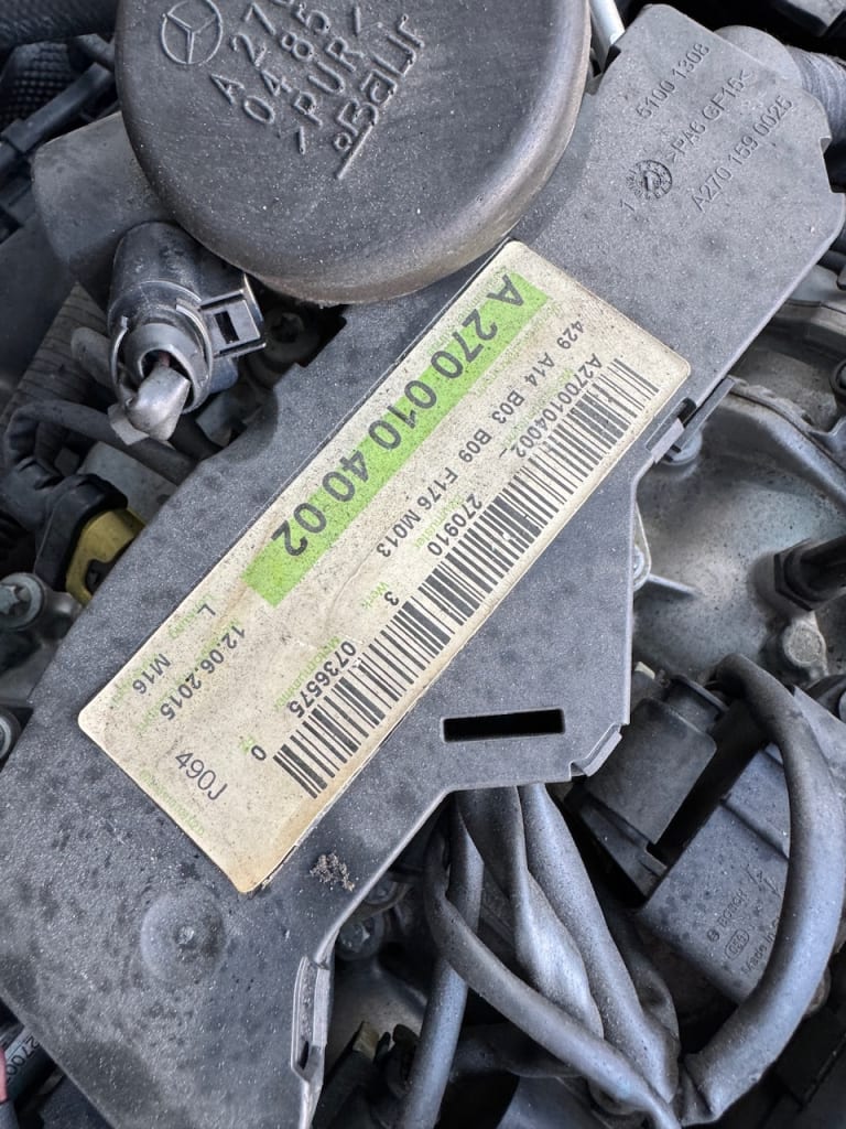 Engine + AT Mercedes-Benz 270.910 used in Sharjah — photo 4