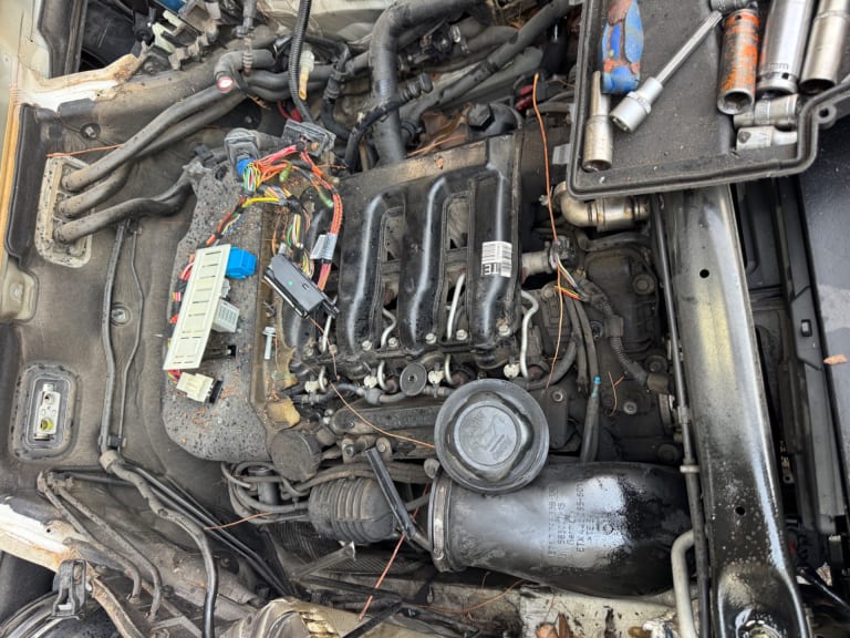 Engine + AT BMW M57 306D5 used in Sharjah — photo 2