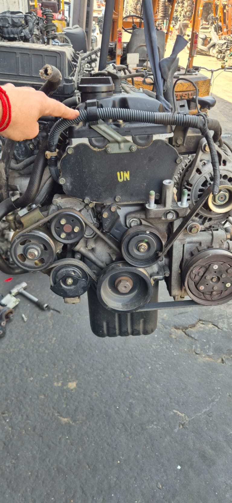 Engine + AT Nissan CGA3 used in Sharjah — photo 9