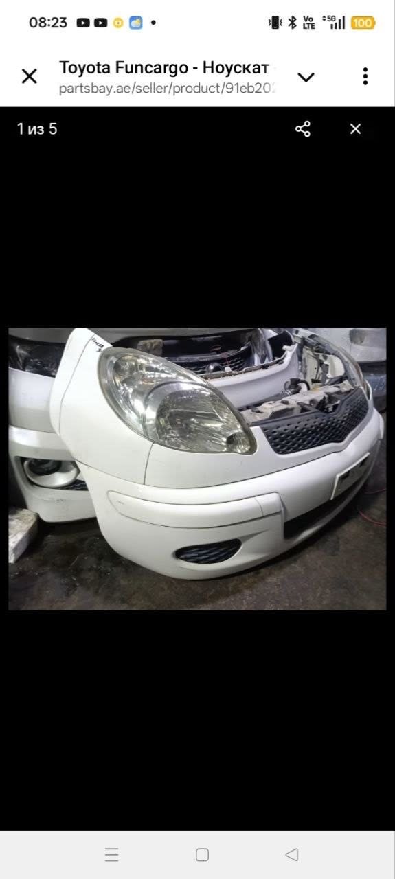 Bumper + Grille + Headlights Toyota Funcargo used in Sharjah — photo 2