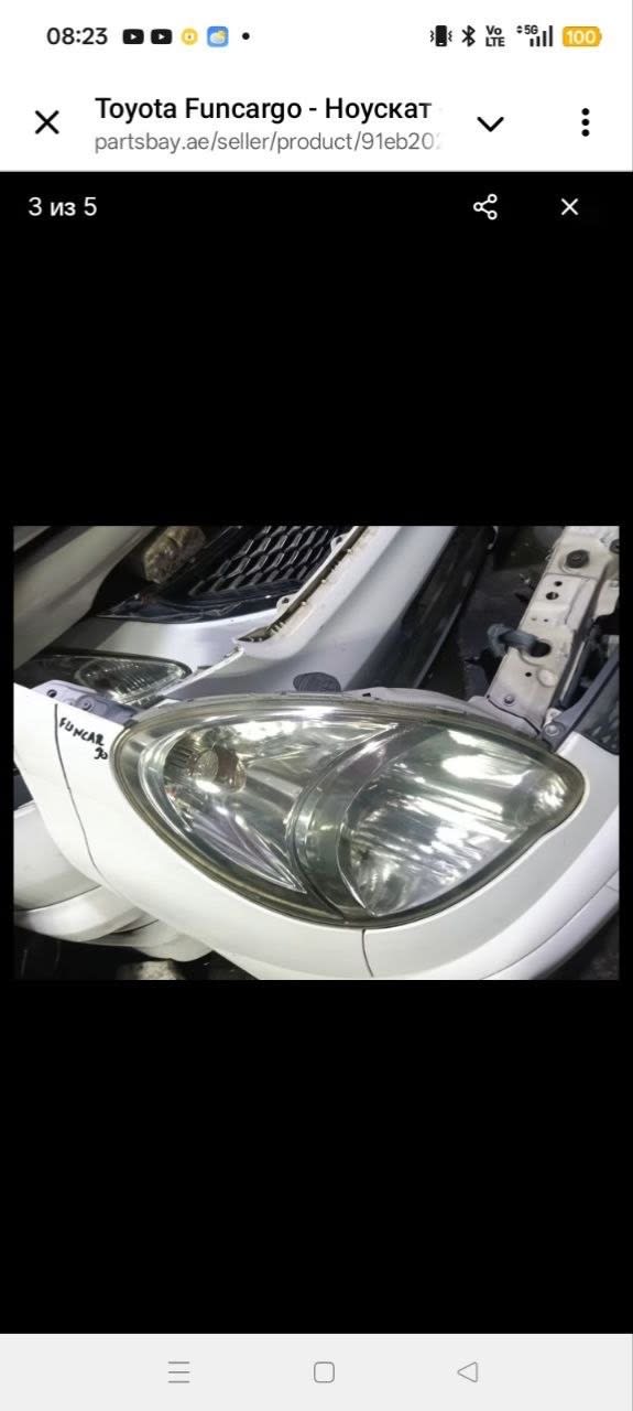 Bumper + Grille + Headlights Toyota Funcargo used in Sharjah — photo 5
