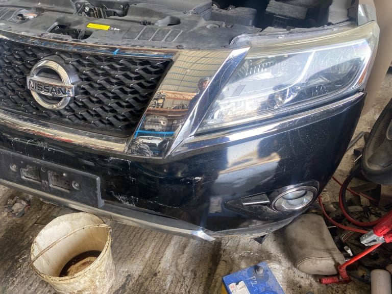 Nissan Pathfinder Ноускат, капот, крыло