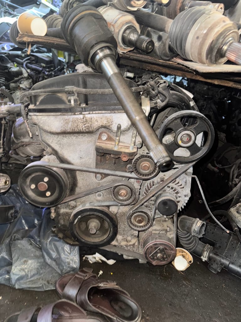 Engine + AT Mitsubishi GA1W GA2W GA3W GA6W GA8W 4B10 used in Sharjah