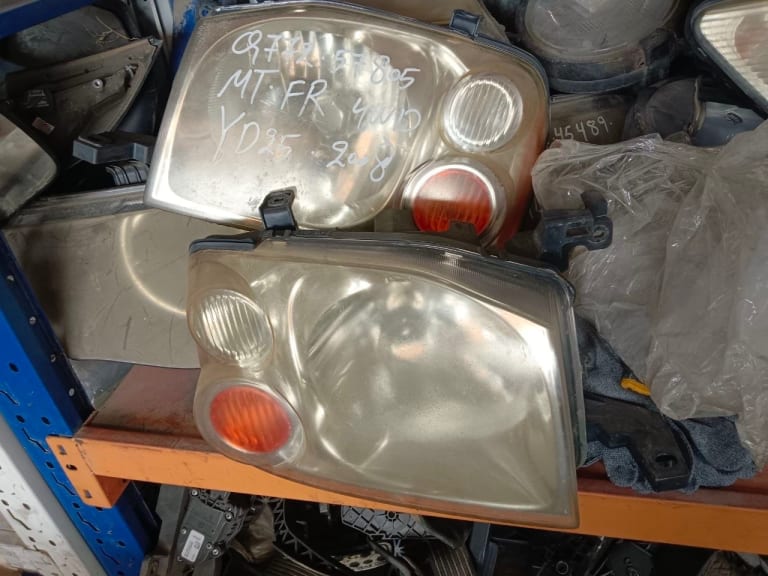 Headlights Nissan Navara used in Sharjah
