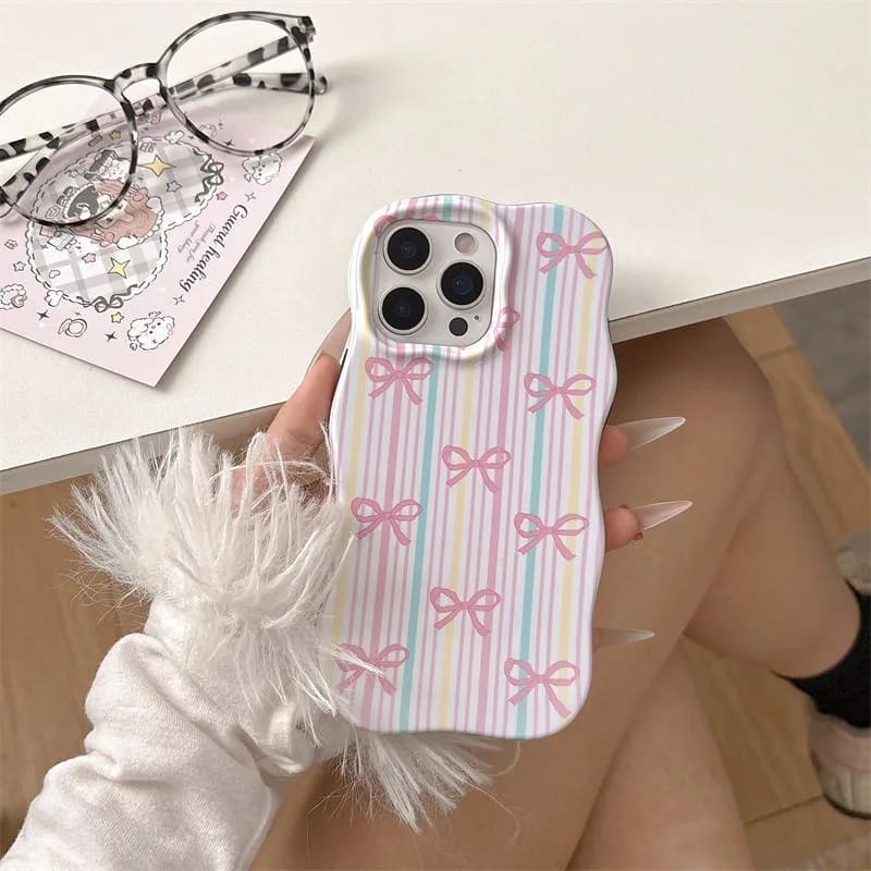 Pastel Ribbon Stripe Case Mobile Cover