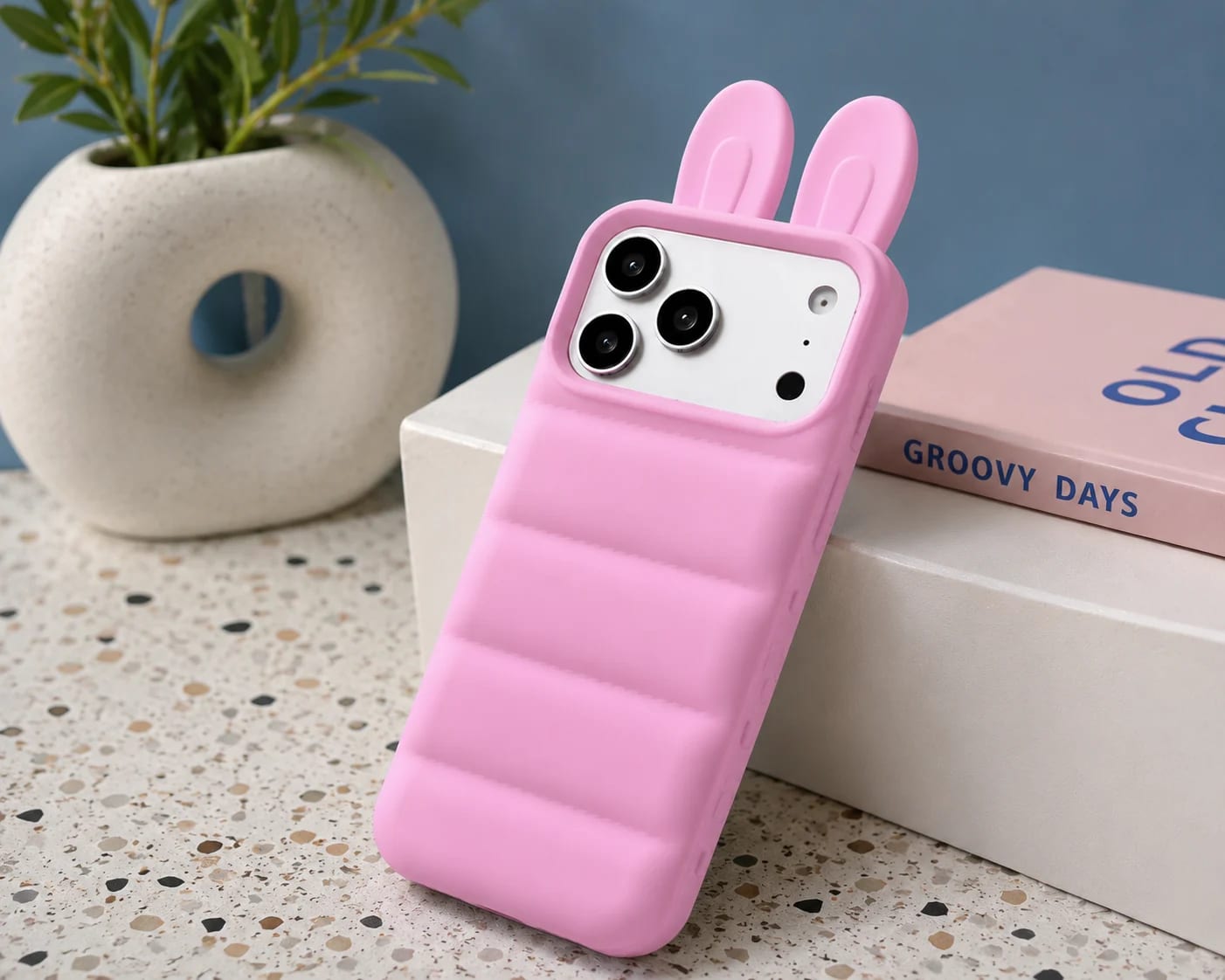 Cute Bunny Puffer Case Mobile Cover