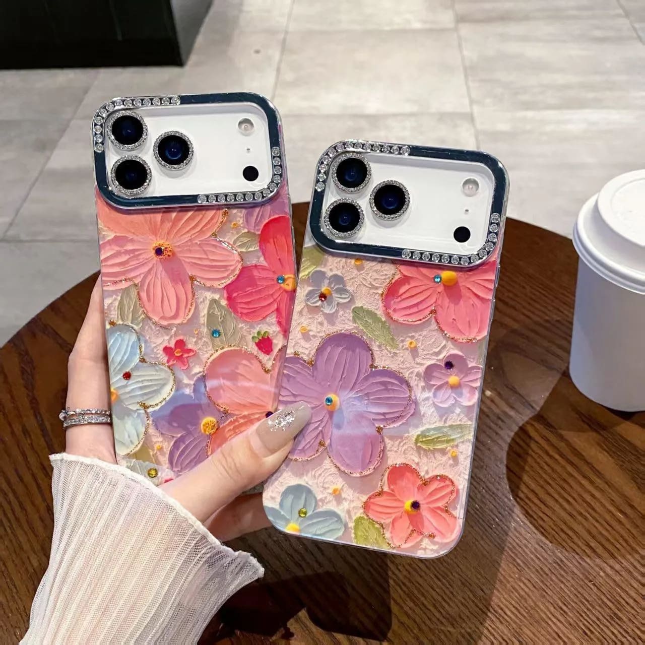 Pastel Bloom Diamond Flower Case  image 3