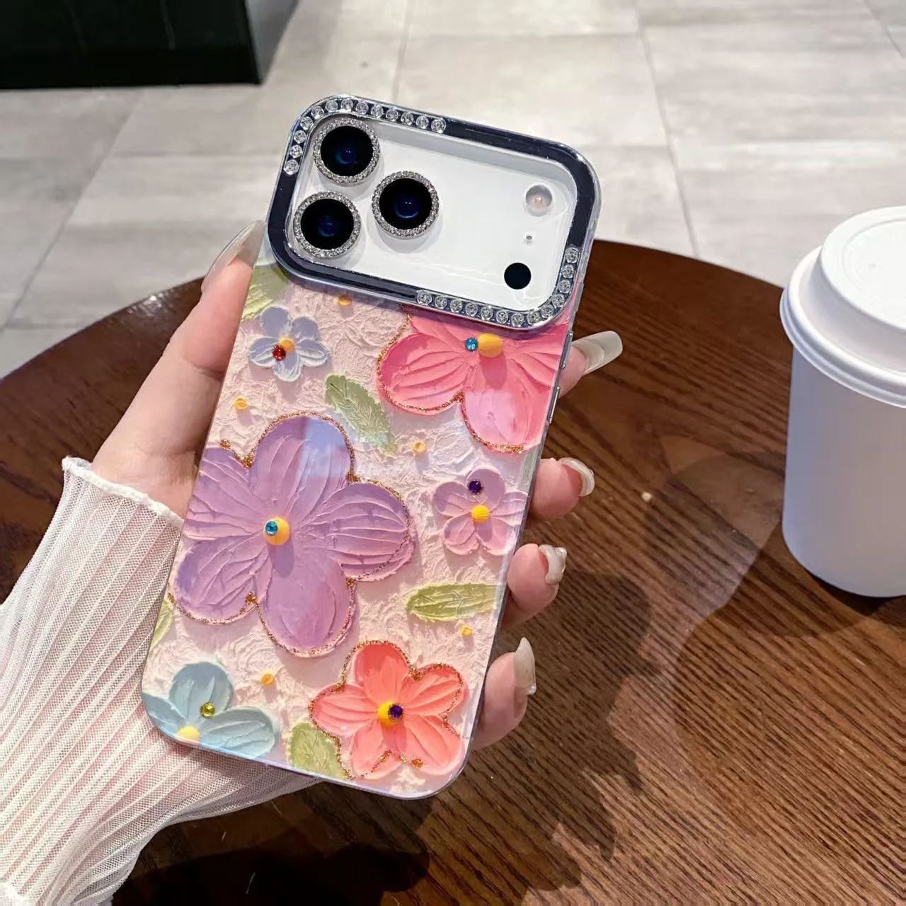 Pastel Bloom Diamond Flower Case  image 2