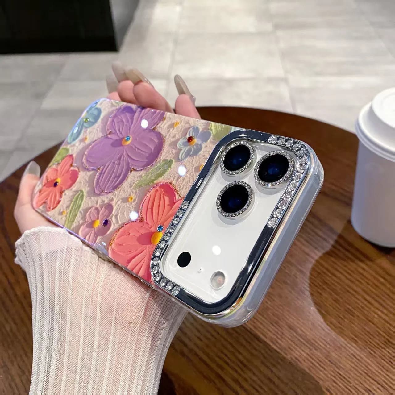Pastel Bloom Diamond Flower Case  image 4