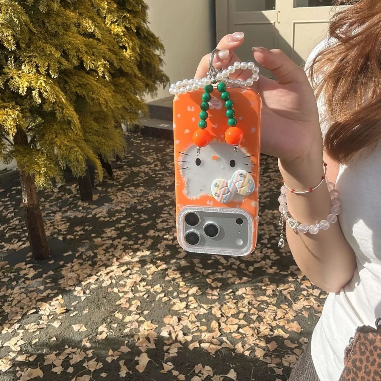 Cute Orange Kitty Charm Case image 4