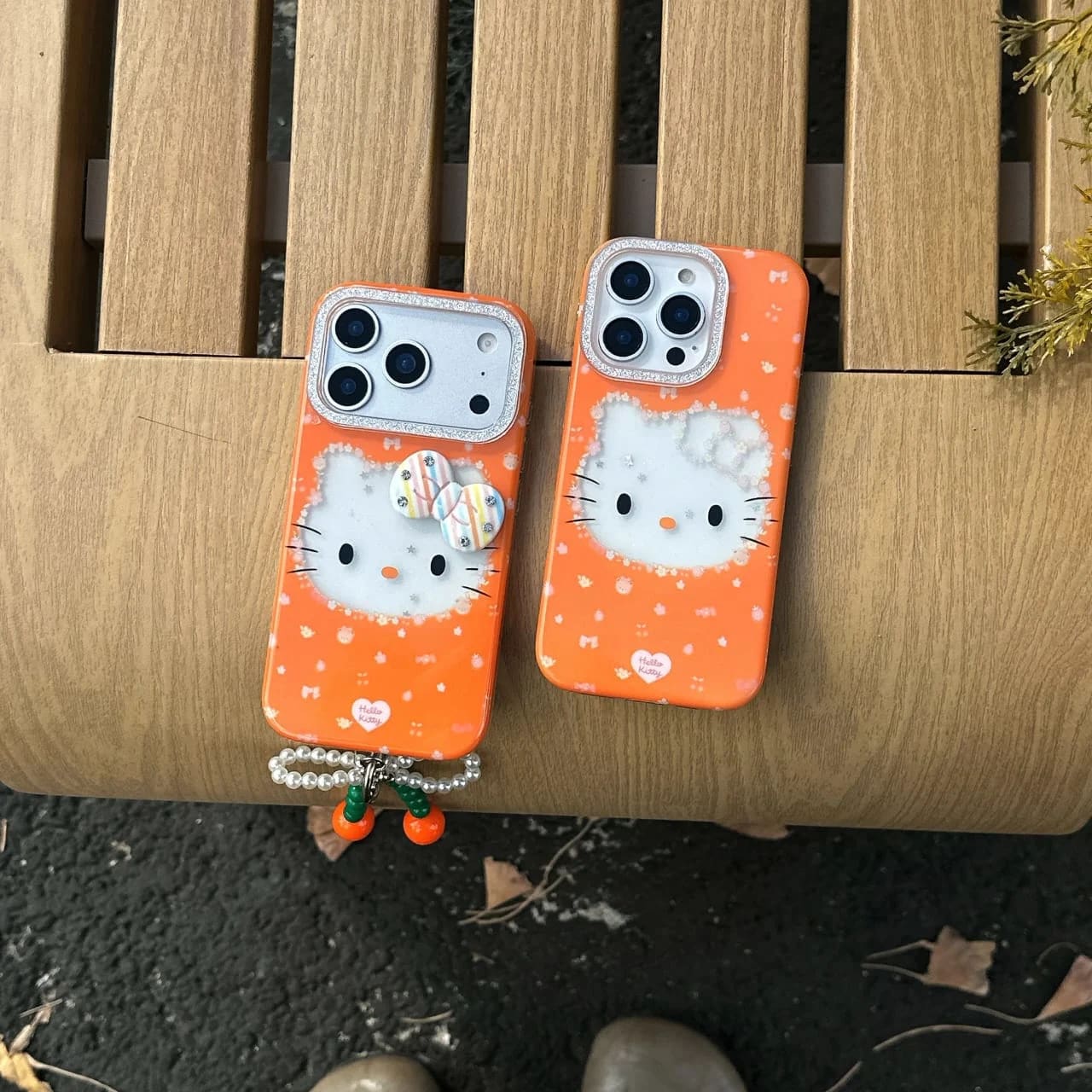 Cute Orange Kitty Charm Case image 3