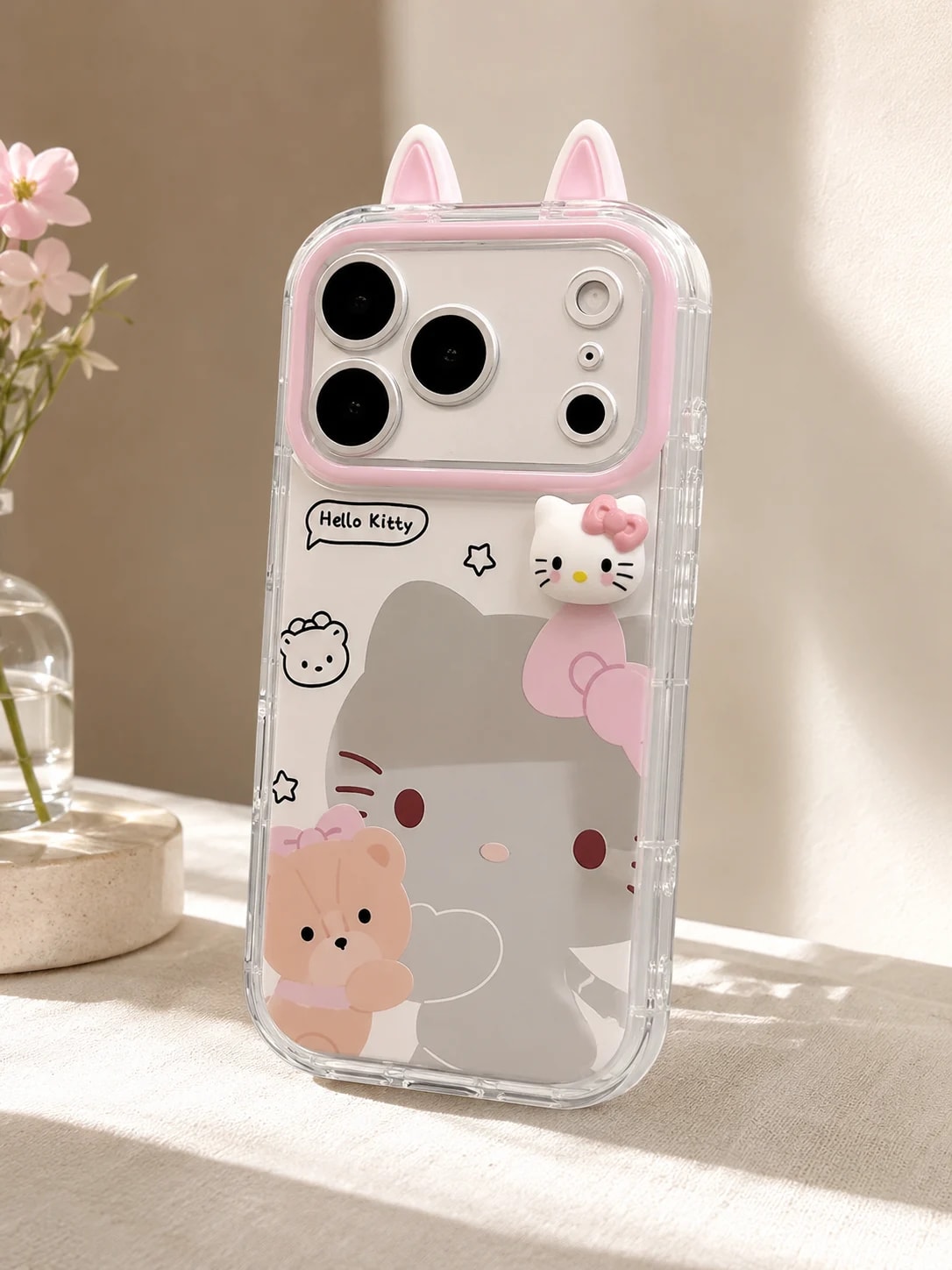 Cute Kitty Bear Case Mobile Cover