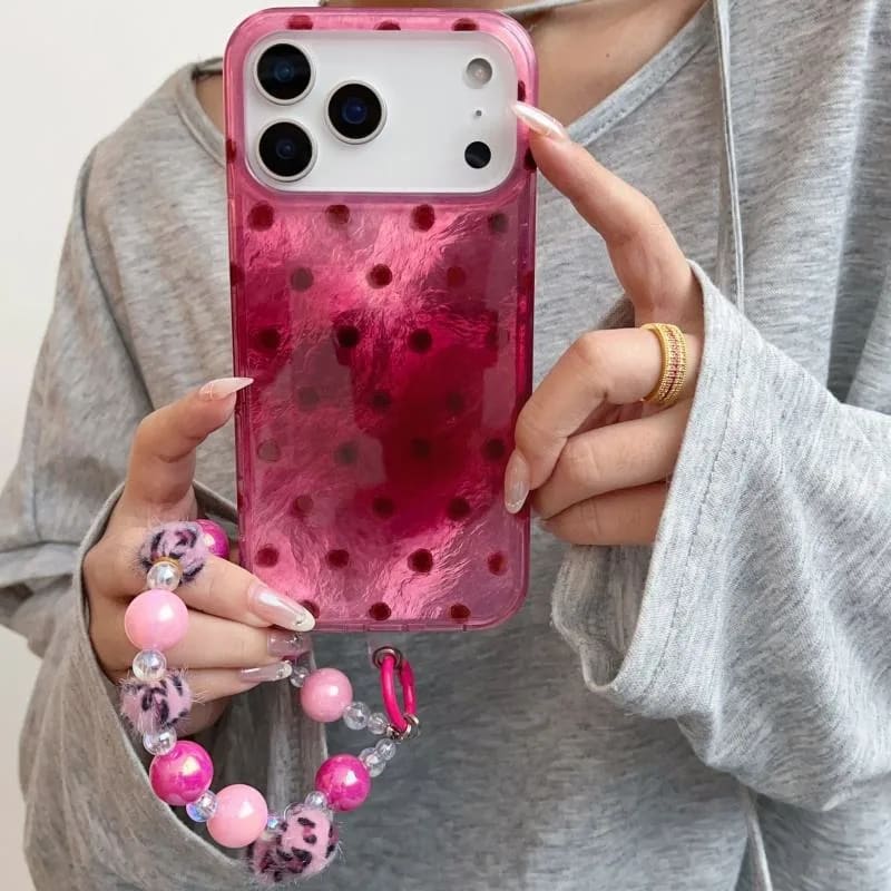 Pink Tie-Dye Polka Dot Case  image 4