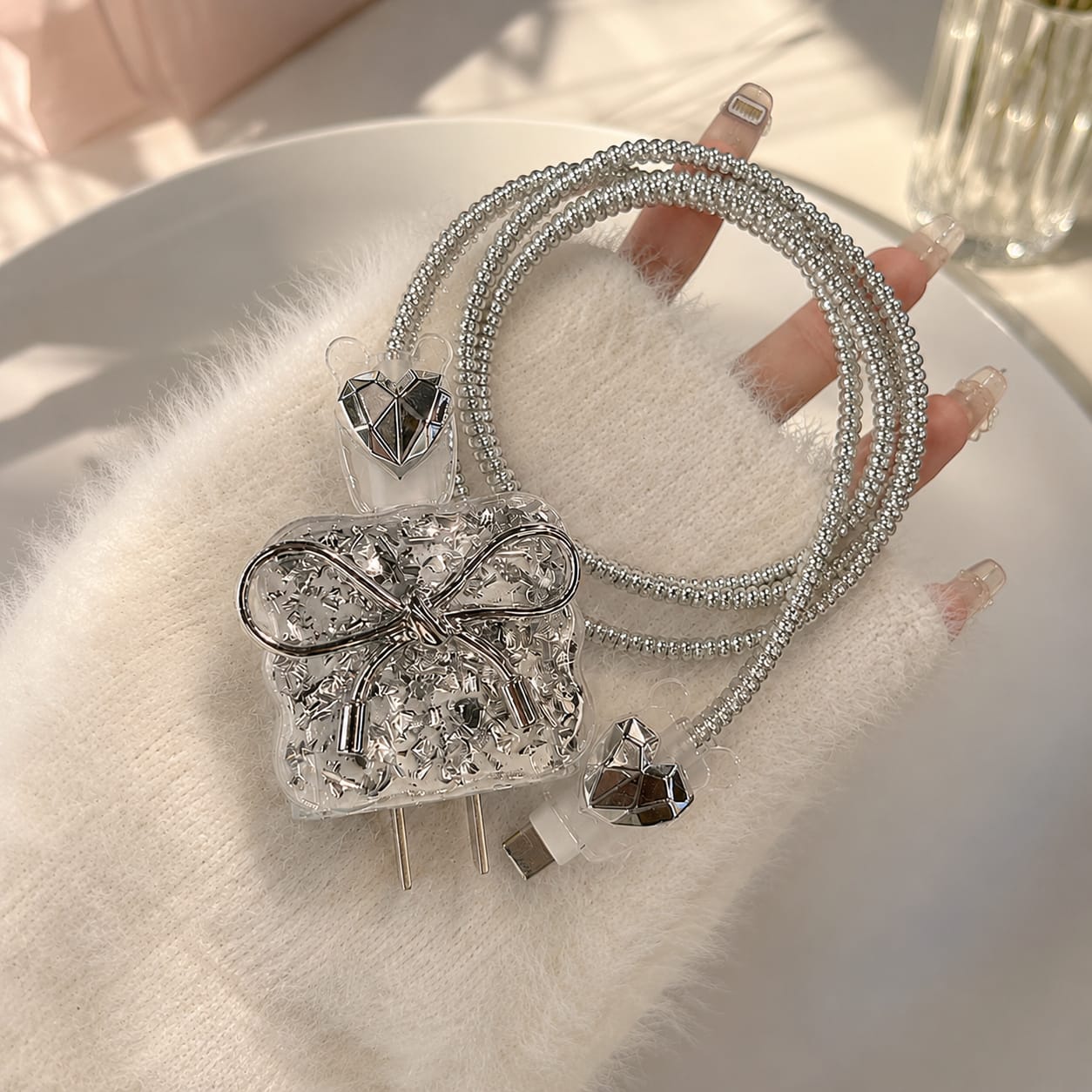 Luxe Crystal iPhone Charger Case
