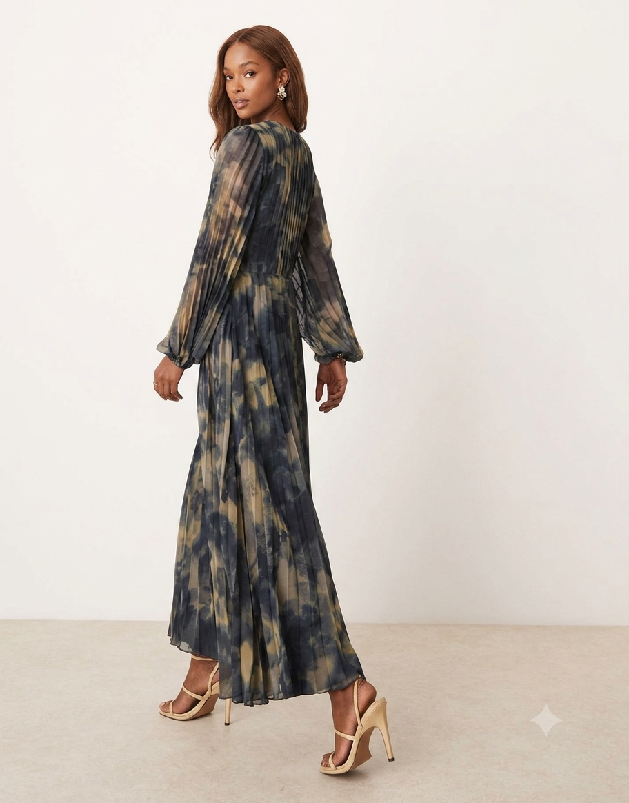 Robe Longue et Plissée - 1