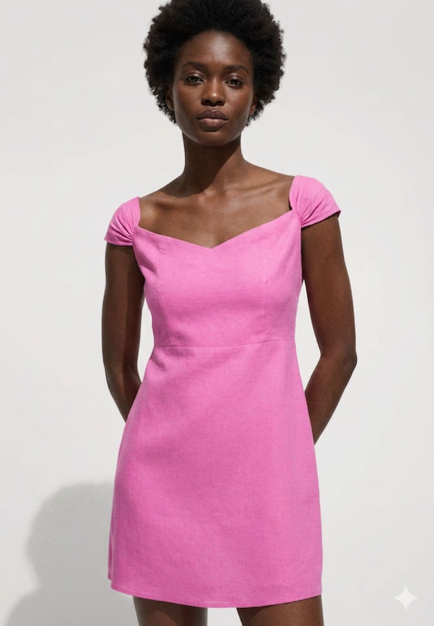 Robe Lin Col Bateau