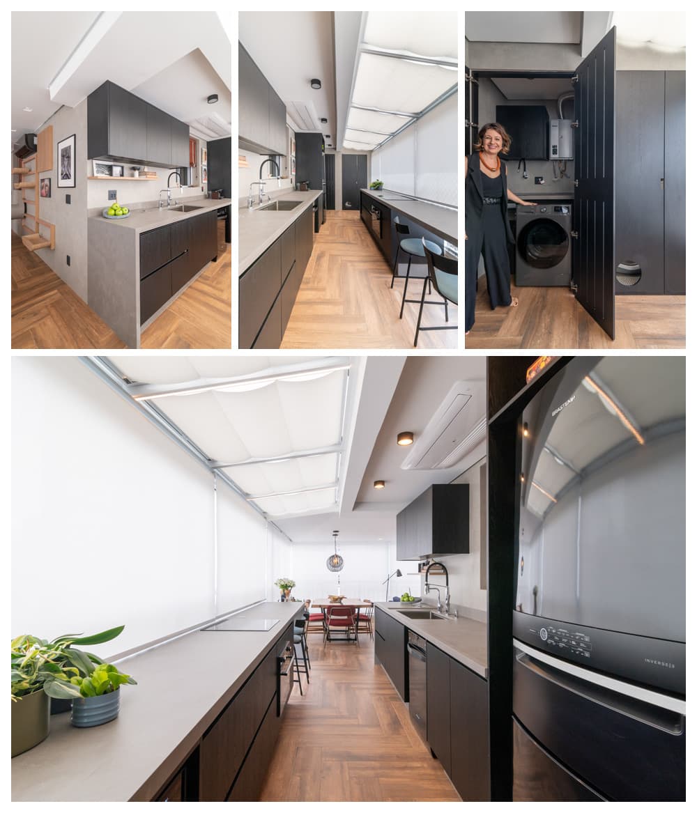 Arquitetura de interiores em apartamento-jardim / Fotografia Julia Herman