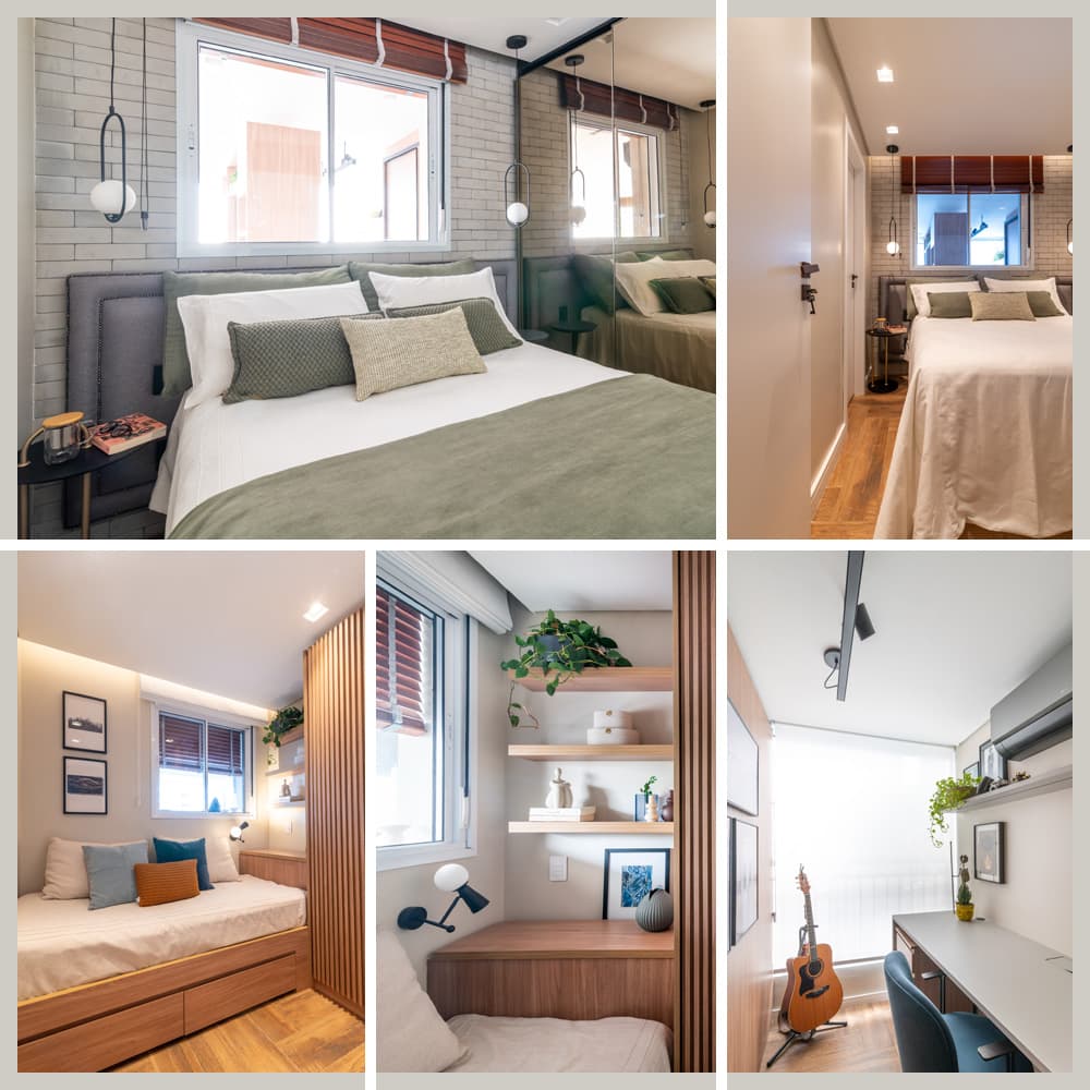 Arquitetura de interiores em apartamento-jardim / Fotografia Julia Herman