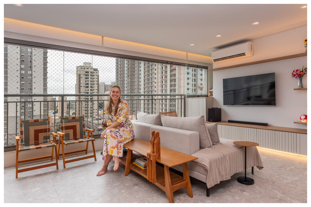 Estratégias de integração em reforma de apartamento sem demolição
