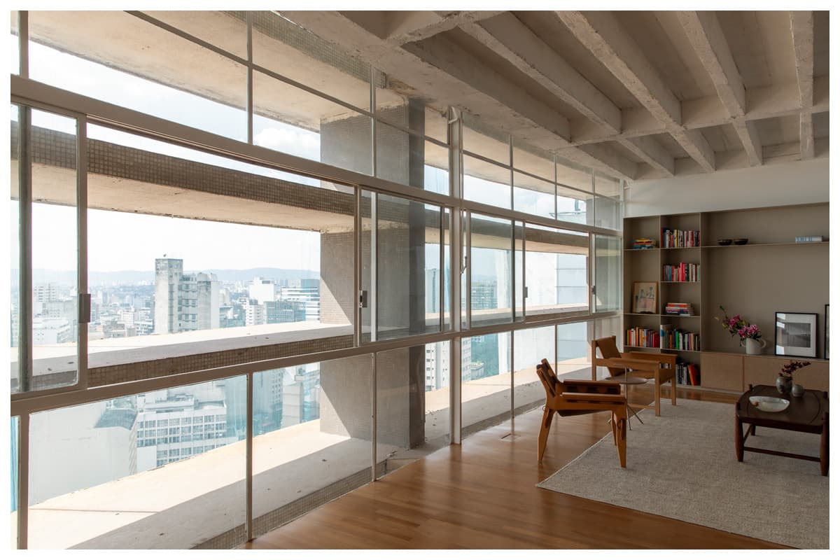 Arquitetura de interiores integra espaços ao horizonte paulistano