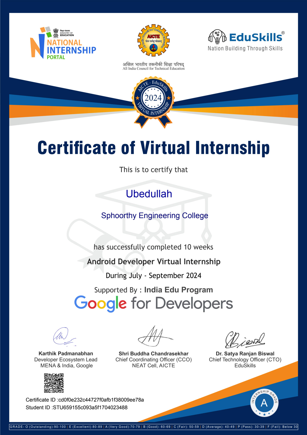 Android Developer virtual internship