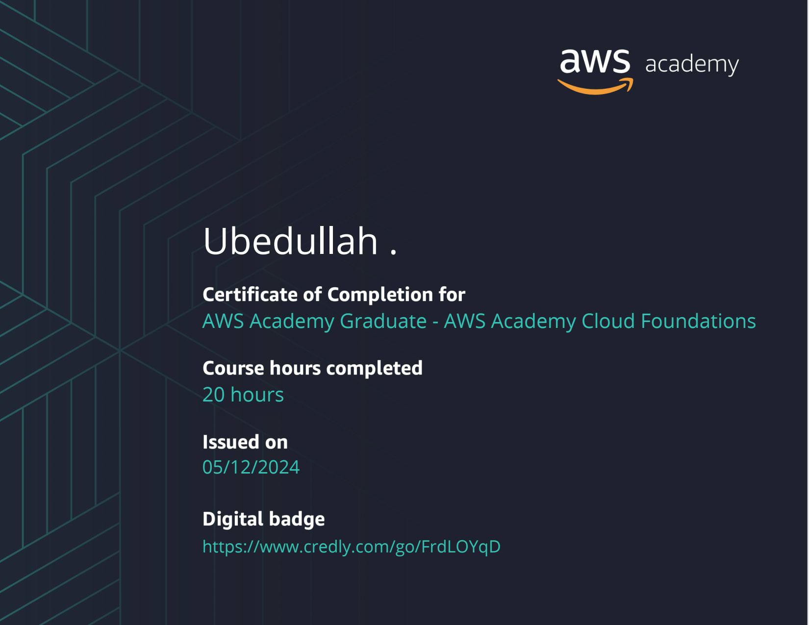 AWS academy cloud foundations