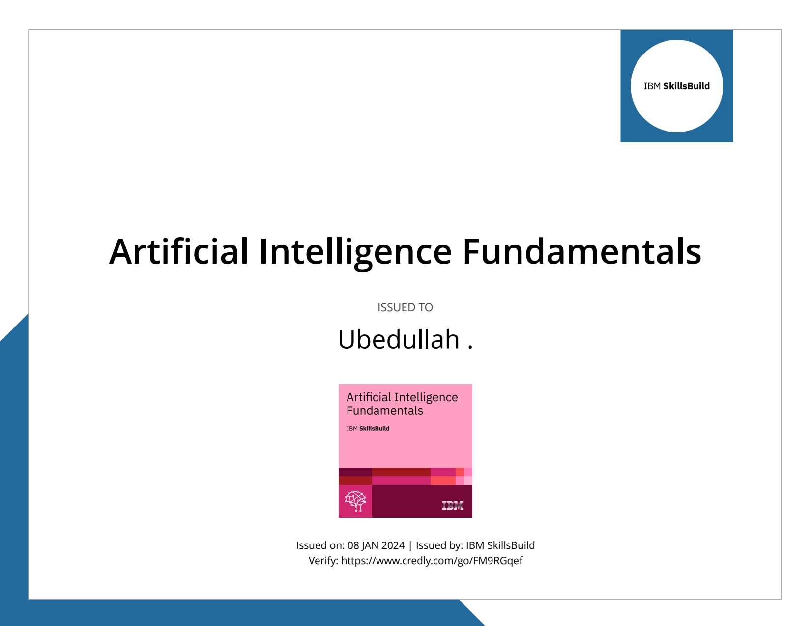 Ibm artificial intelligence fundamentals