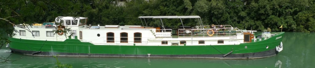 Johanna op de Marne Johanna, varen in Frankrijk op de Marne