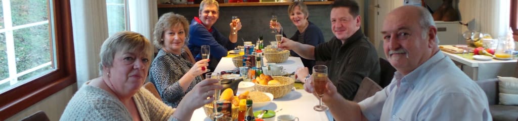 B&B Barge Johanna ontbijt met bubbels