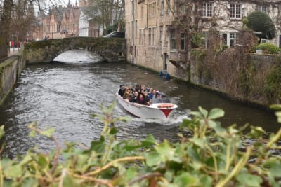 Boat trip on te Bruges canals