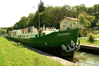 Johanna in een sluis Johanna in een sluis