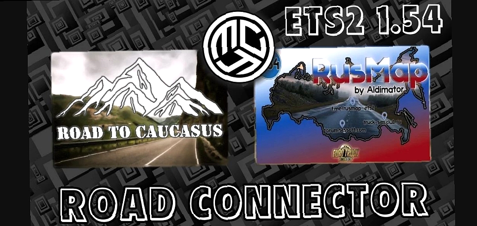 МОД Road to Caucasus   RusMap RC v1.0 ДЛЯ EURO TRUCK SIMULATOR 2