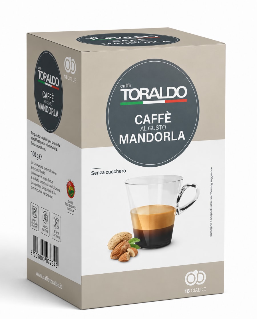 Caffè Toraldo — Café Saveur Amande (18 dosettes E.S.E. 44 mm)