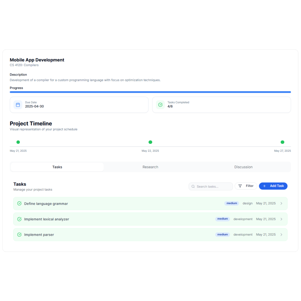 Rulio - Student Project Management preview