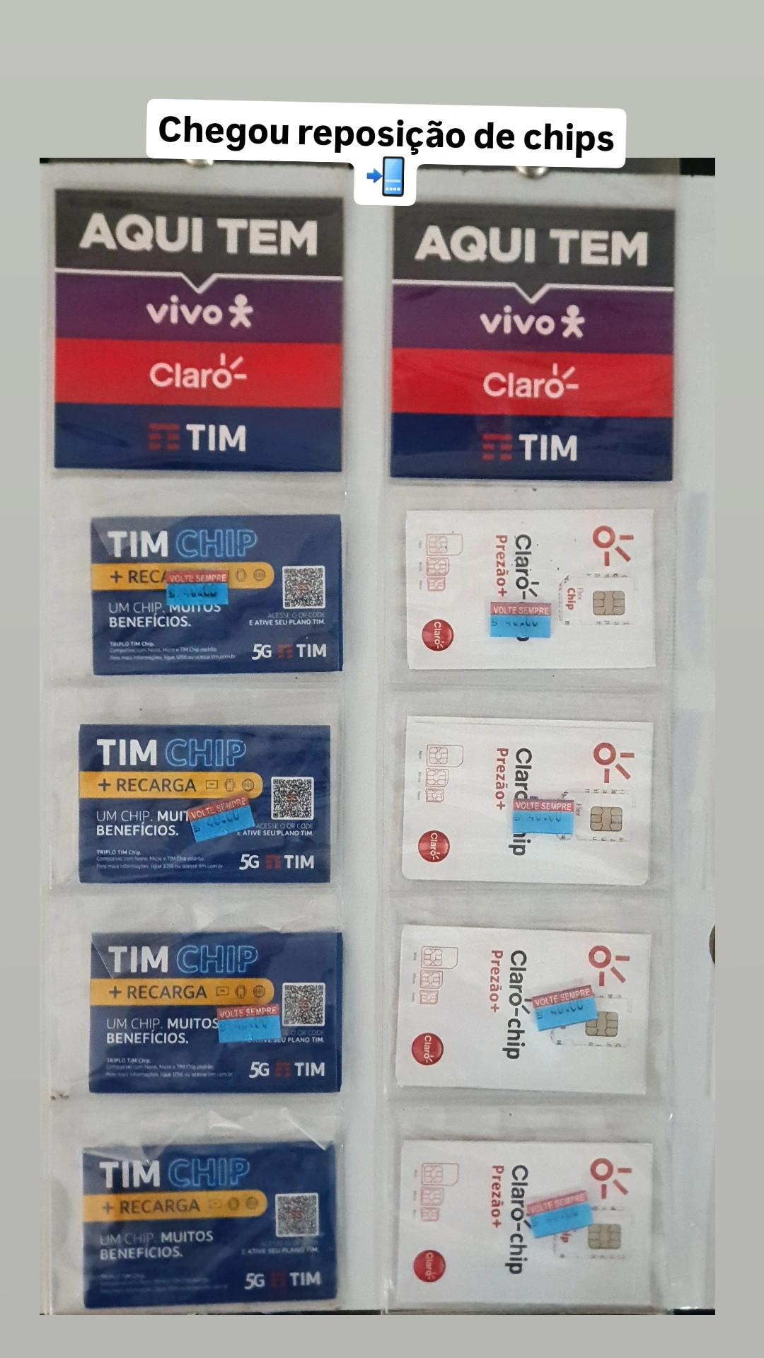 CHIPS CLARO/TIM