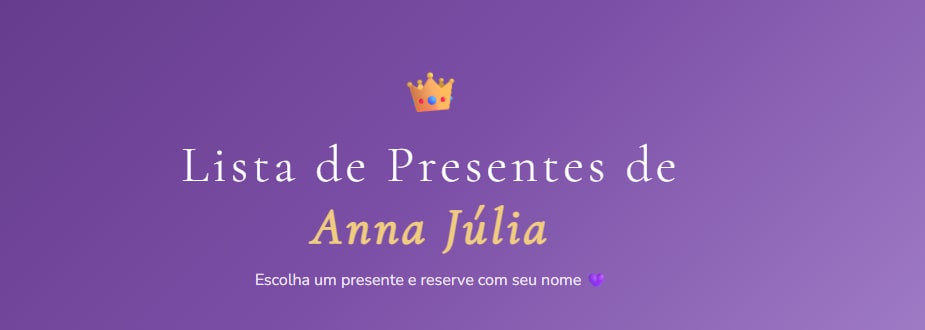 Lista de Presentes Digital