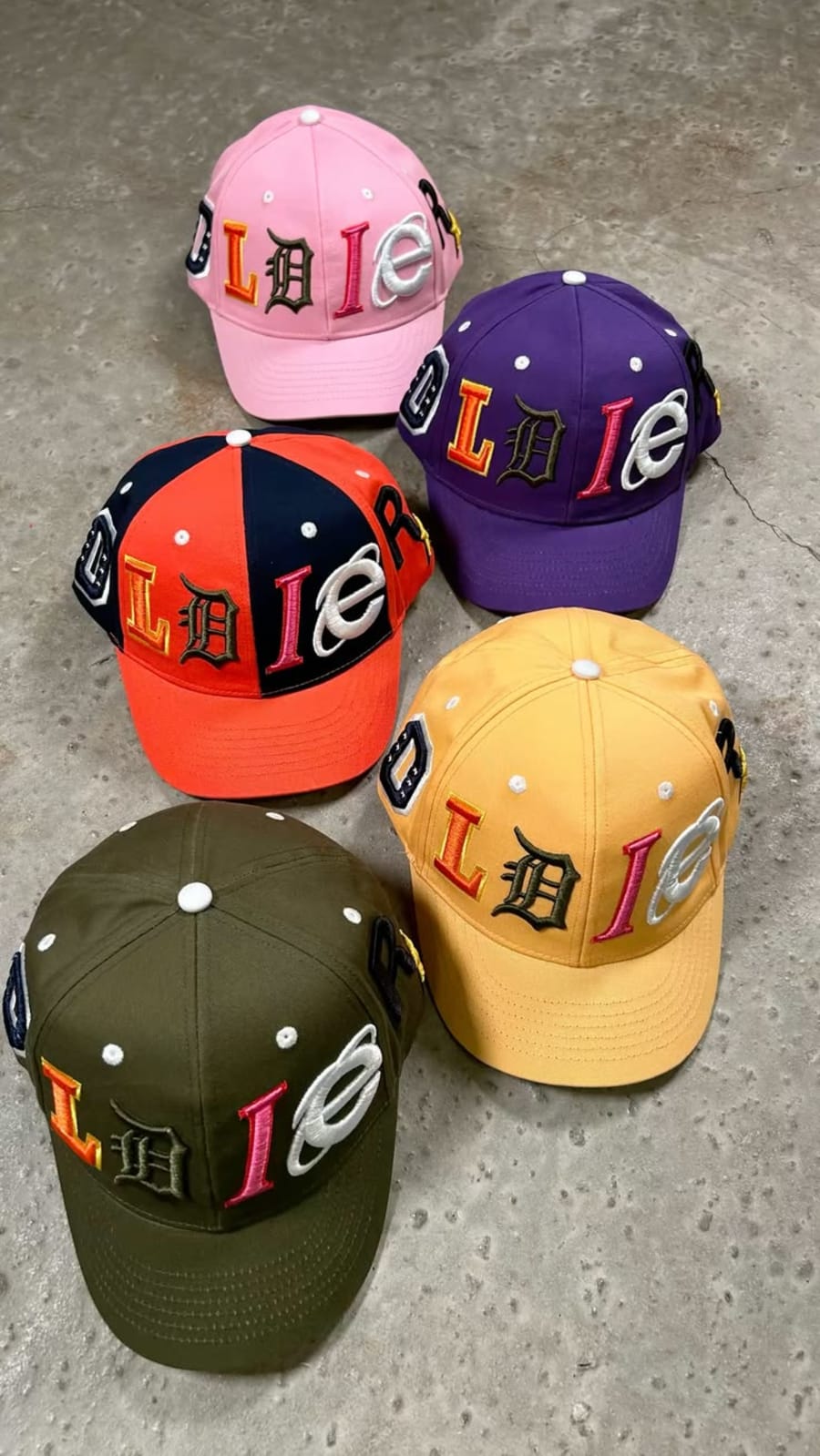 Embroidered hats and caps