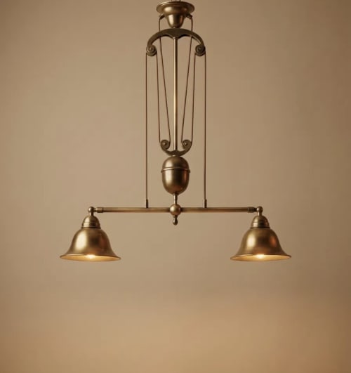 Rise and Fall Twin Pendant – Bell Shades