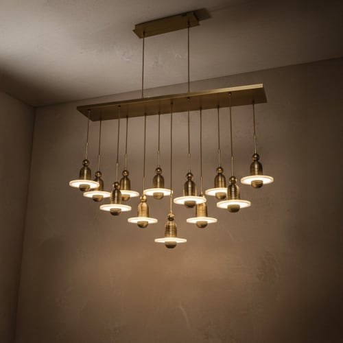 Orbit Fifteen-Light Linear Chandelier